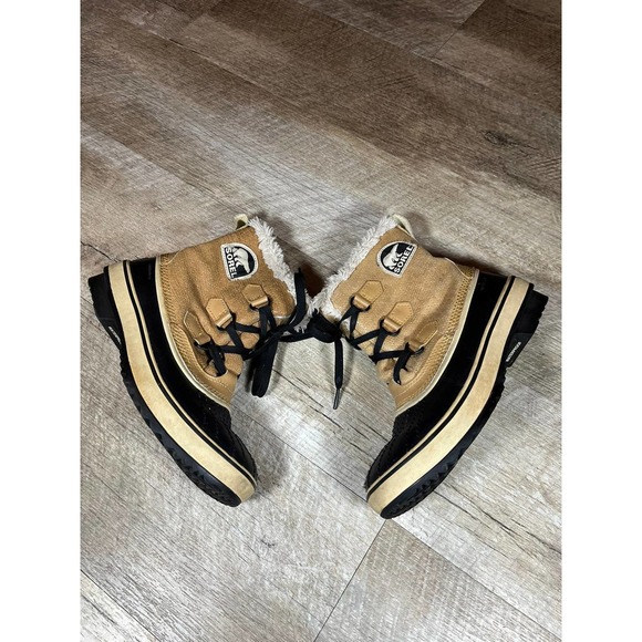 Sorel Tivoli Waterproof Tan Winter Boots Womens size 7 - Picture 4 of 7